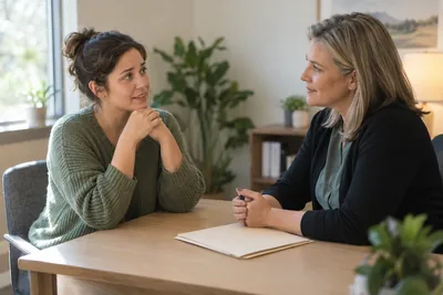 People discussing a financial question