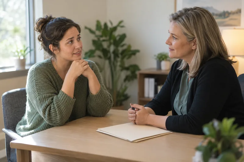 People discussing a financial question