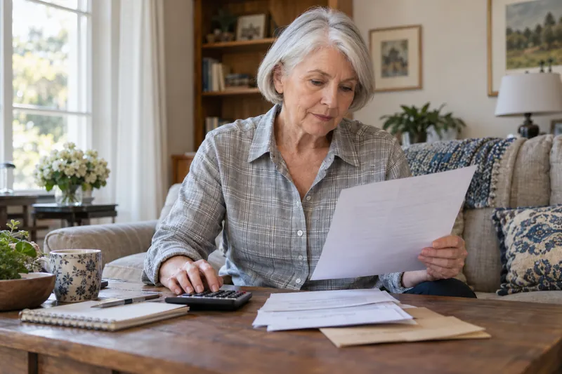 A person reviewing insurance cancellation paperwork